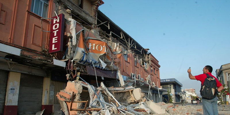 fotos terremoto chile - Steel Frame é mais resistente do que alvenaria?